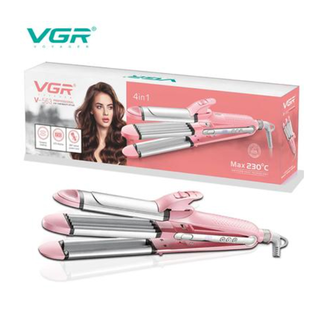 VGR V-563 Multi-Styler 4-in-1 Straightener, Curler, Crimper and Waver Salon Series for Women - Image 2