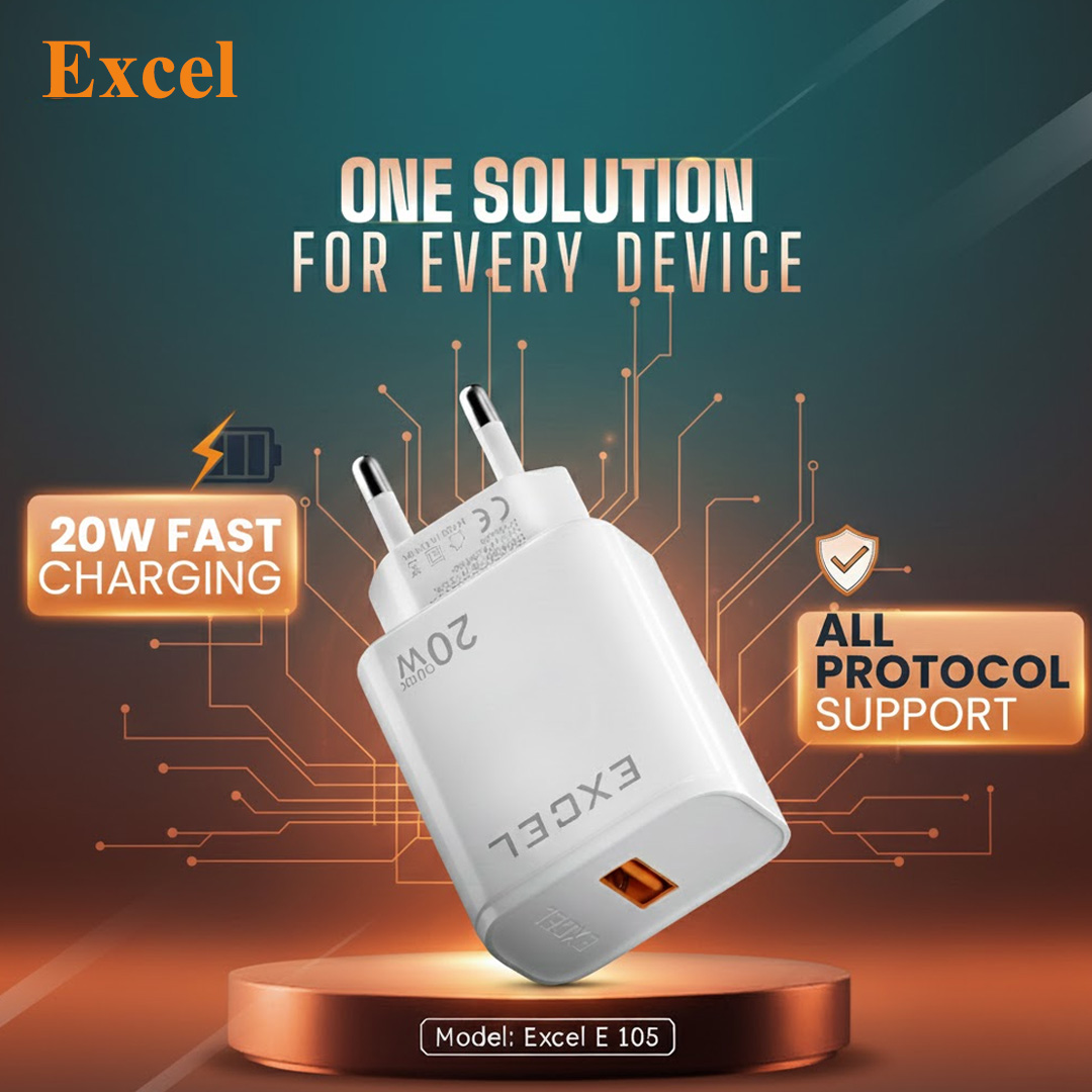 EXCEL 20W Super Fast Charger